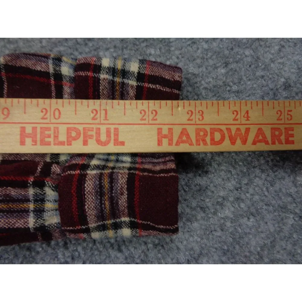 Vintage Pendleton Shirt Mens M Red Plaid Wool Button Up Outdoor Hiking USA - Picture 9 of 10